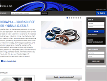 Tablet Screenshot of hydrapakseals.com